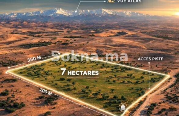 Vaste terrain Agafay à vendre