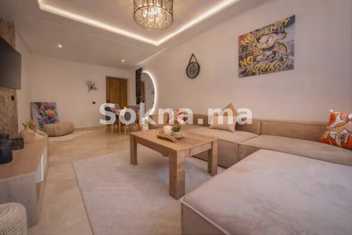 Appartement Meublé à Louer à Semlalia Marrakech- 90 m - Résidence Sécurisée avec Piscine