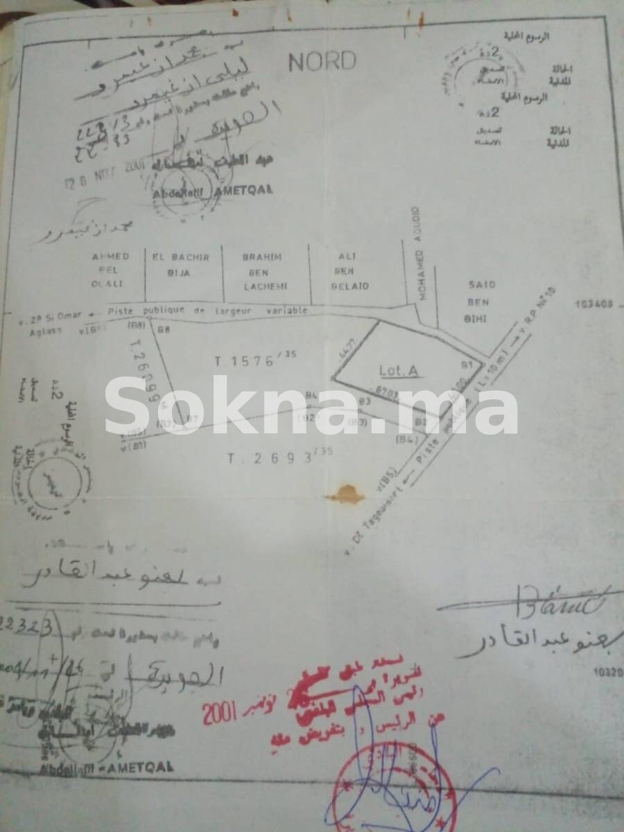 Terrain d’Exception pour Lotissement de Villas – Ghazoua Km 8, Essaouira