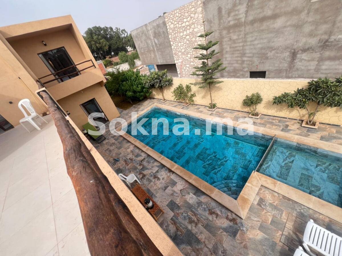 Villa à vendre – Ghazoua KM 8, Essaouira. 500 m de terrain, piscine & studio indépendant