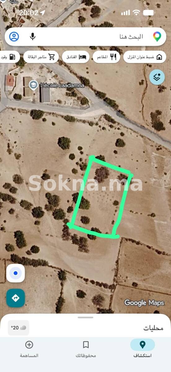 Terrain de 2 000 m à vendre à Laadamna – Essaouira